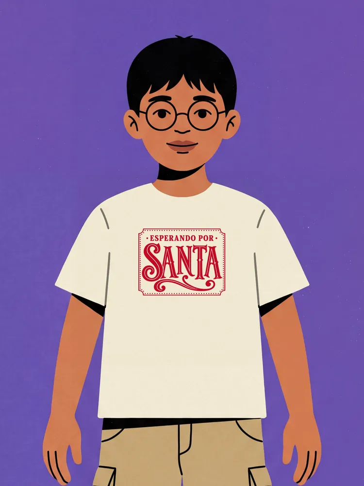Esperando por Santa · Youth tee