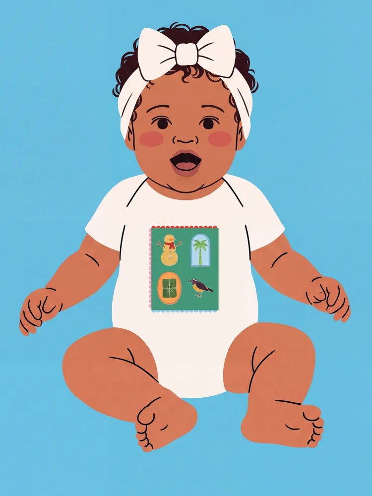 Christmas cut-outs · Baby onesie
