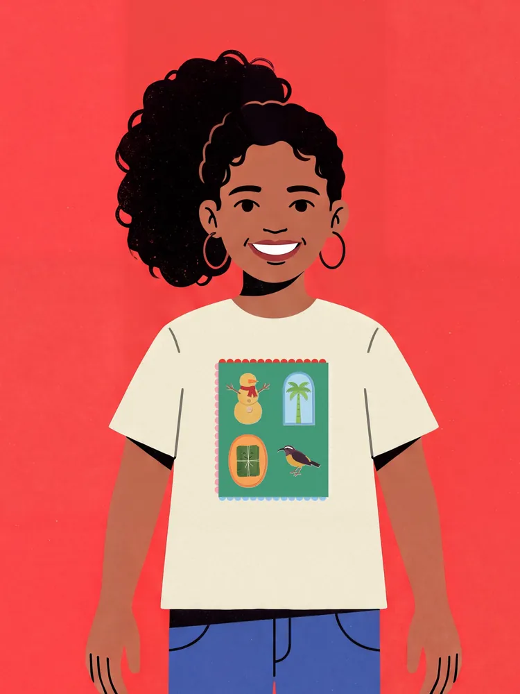 Christmas cut-outs · Youth tee