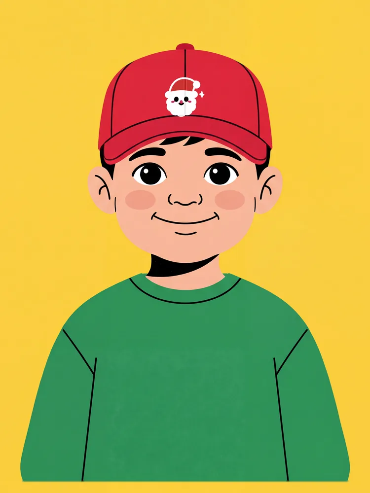 Santa face youth cap · Youth cap