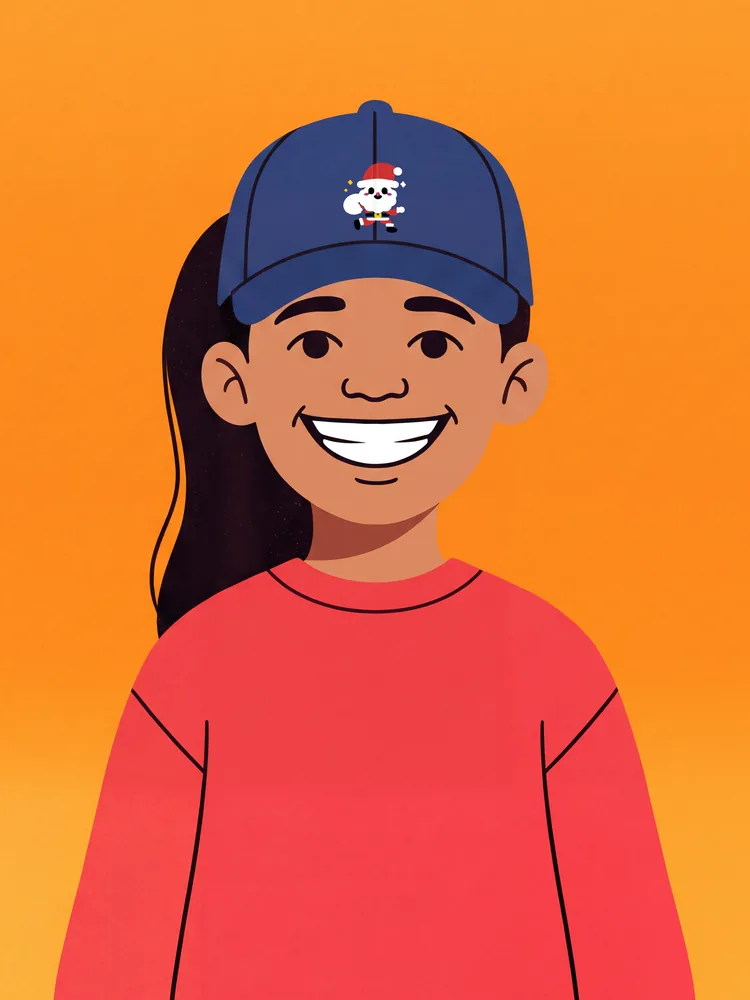 Santa on the go youth cap · Youth cap