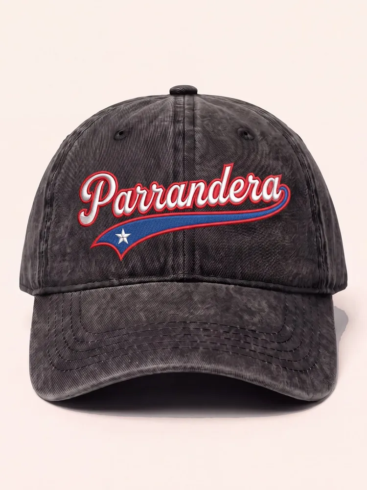 Parrandera cap · flag · Cap · Black