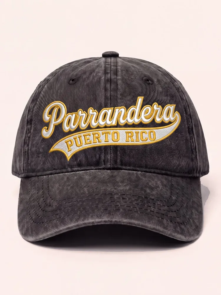 Parrandera cap · Puerto Rico · Cap · Black