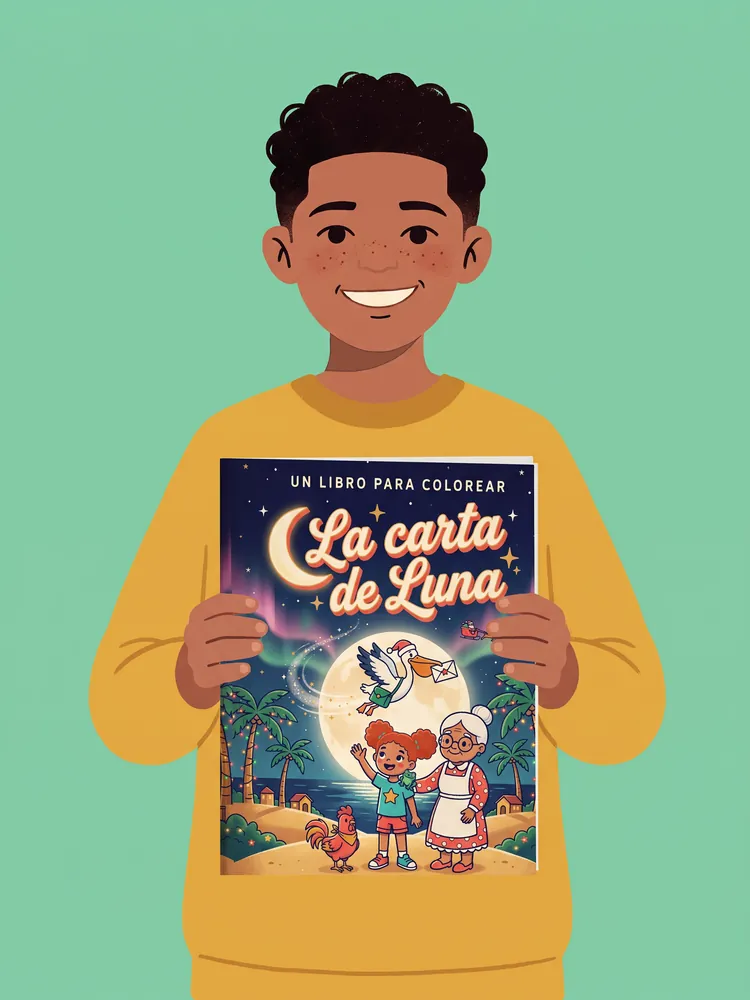 La carta de Luna · Coloring book · softcover · on its model
