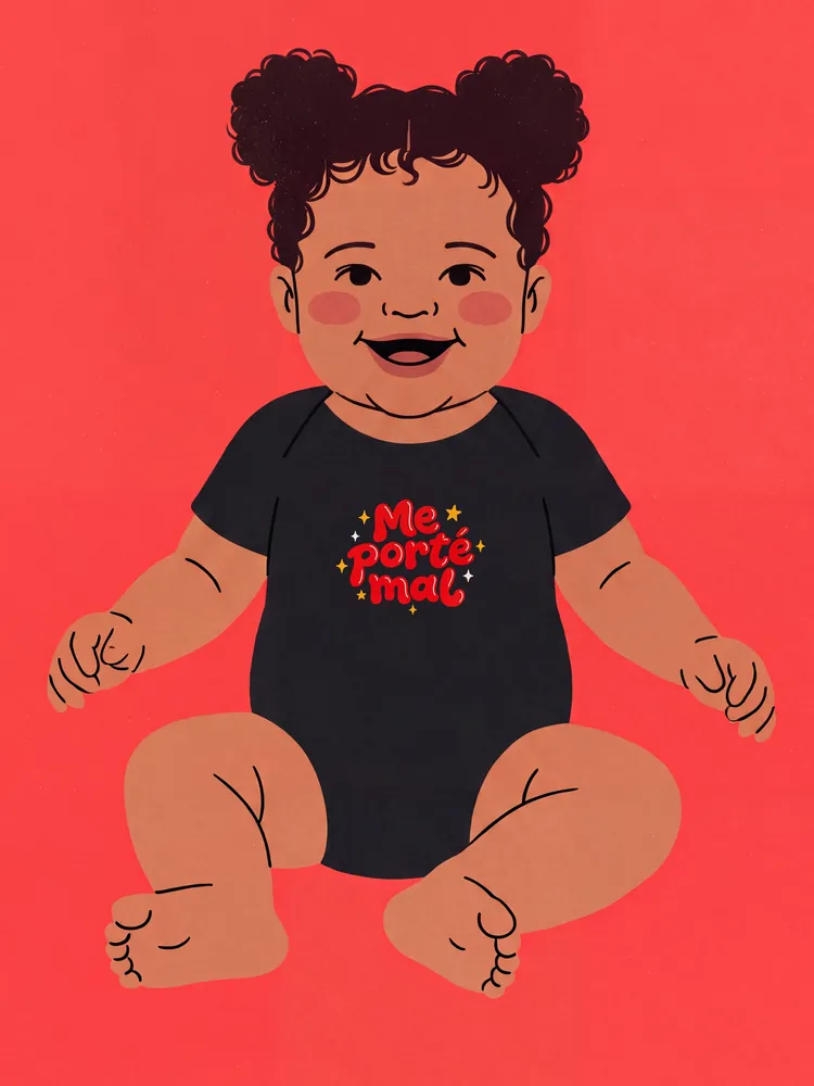 Me porté mal · Baby onesie