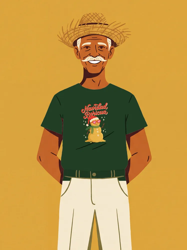 Navidad Boricua · Oversized tee