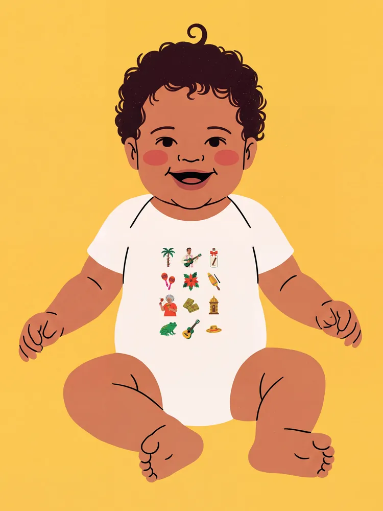 Christmas from here · Baby onesie