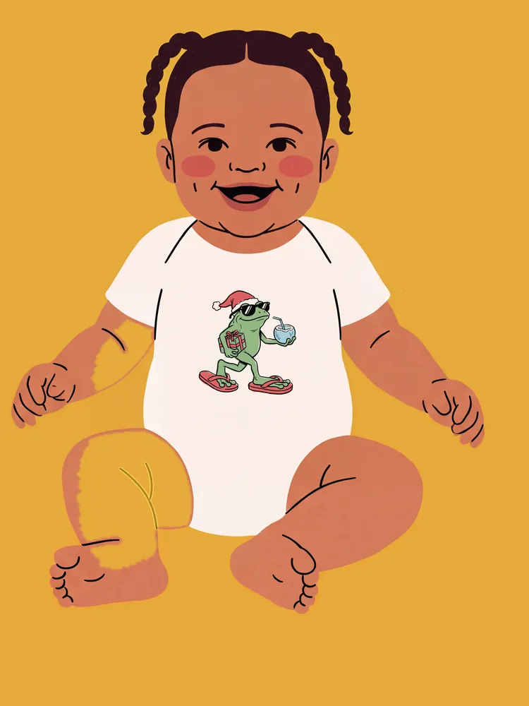 Navidad en chancletas · Baby onesie