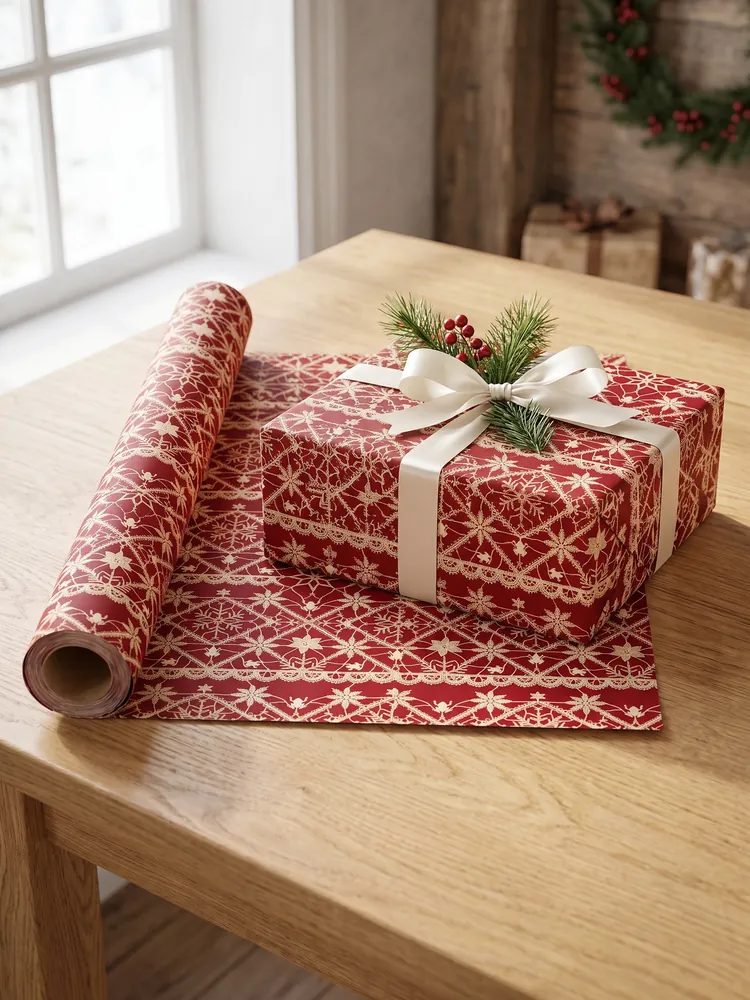 Mundillo lace gift wrap · Roll
