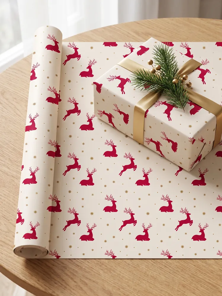 Reindeer gift wrap · Roll