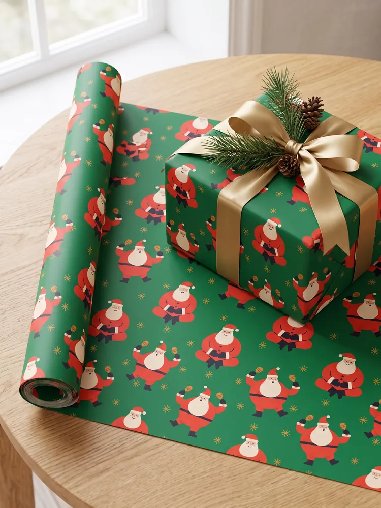 Santas gift wrap · Roll