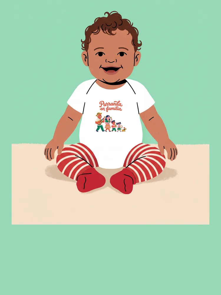 Parranda en familia · Baby onesie