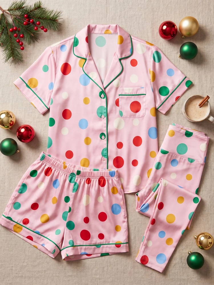 Bolitas pajamas · Short set