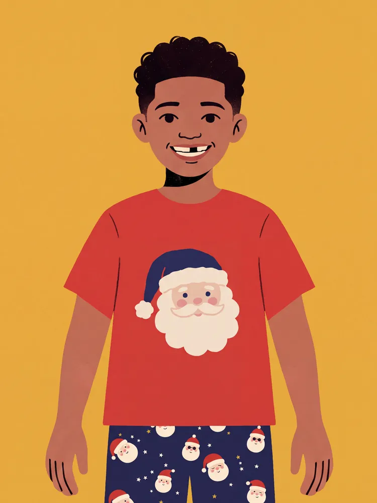 Santa grandote pajamas · Tee and leggings
