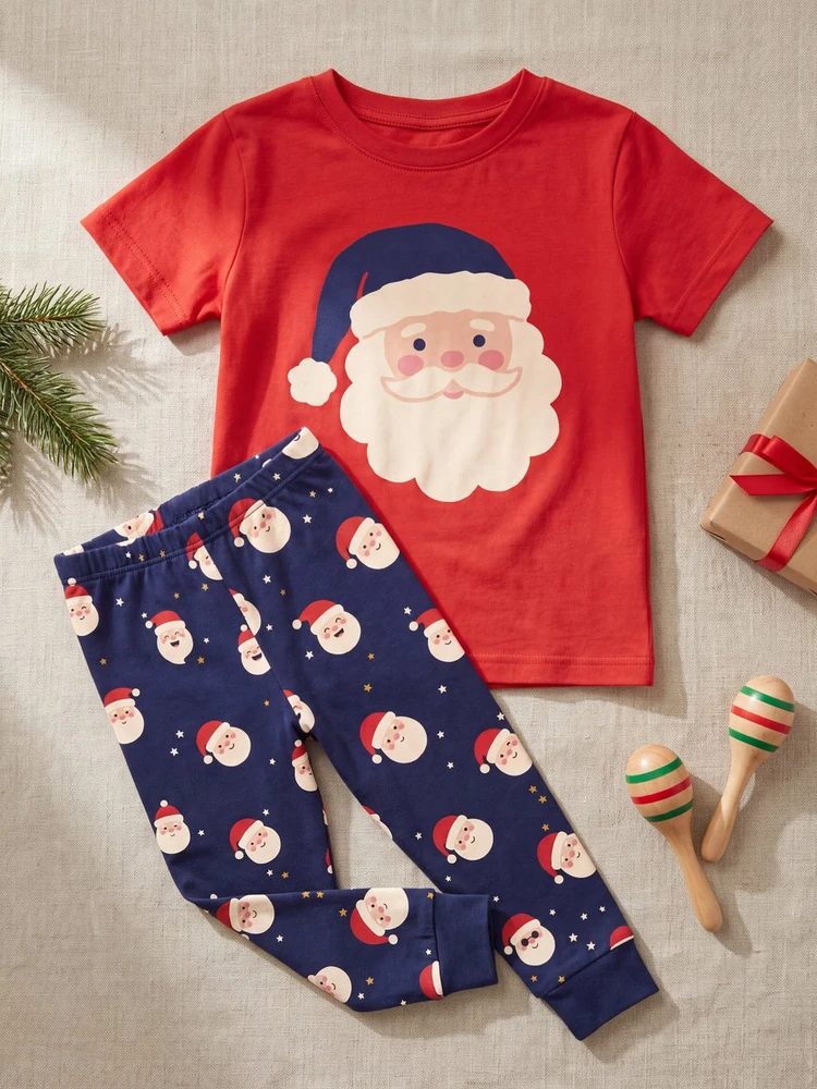 Santa grandote pajamas · Tee and leggings