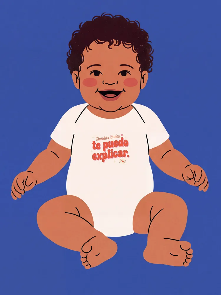 Querido Santa: te puedo explicar. · Baby onesie