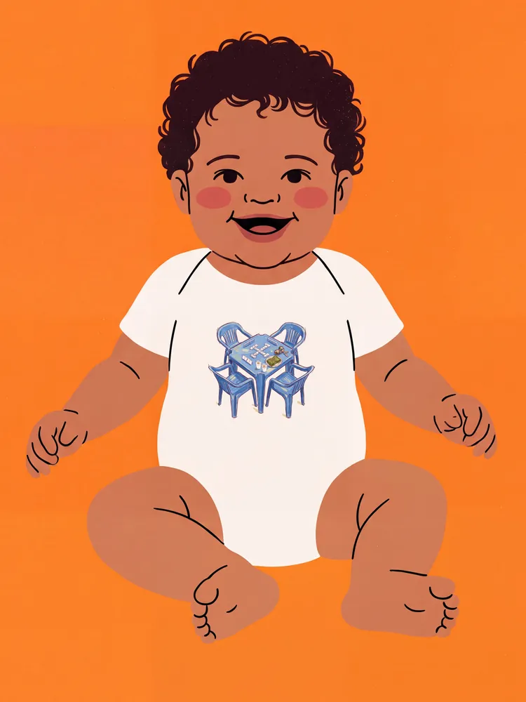 The original social network · Baby onesie