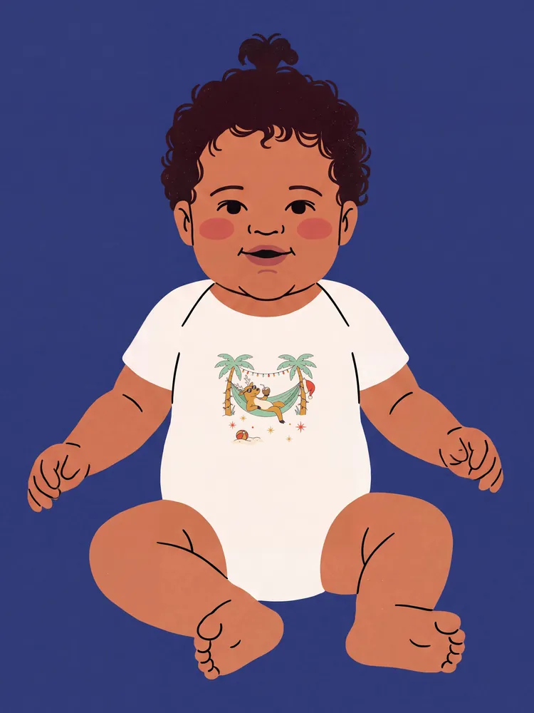 Renos en la playa · Baby onesie