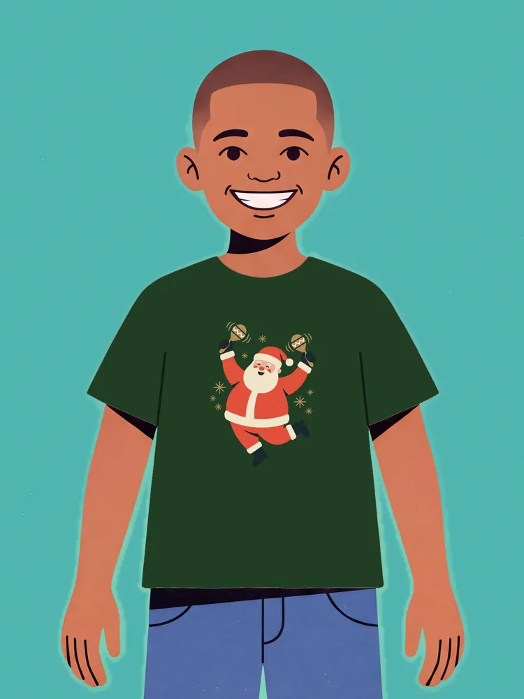 Santa con maracas · Youth tee