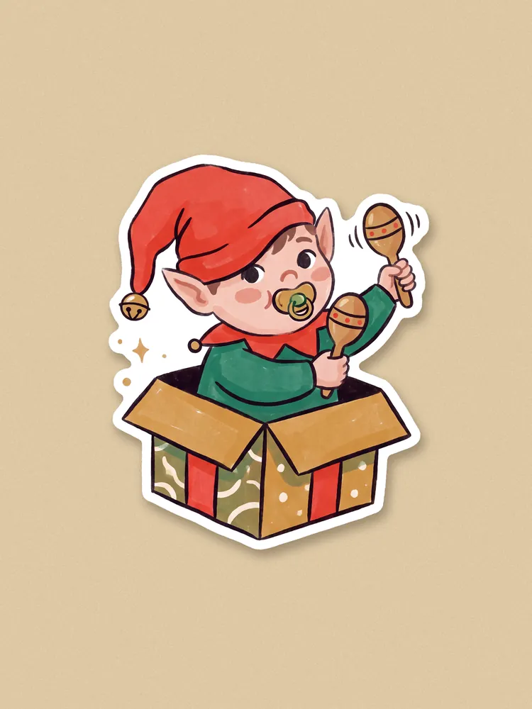 Elf in Training sticker · Sticker