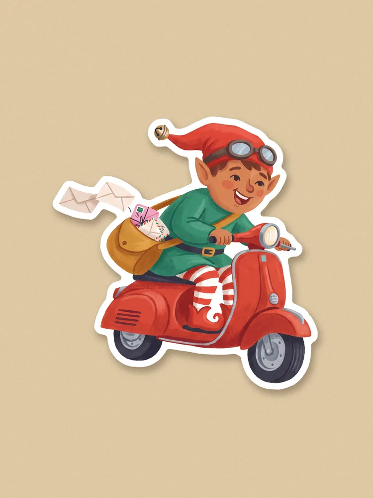 Mail Elf sticker · Sticker