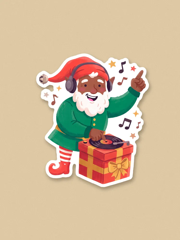 Head Elf sticker · Sticker