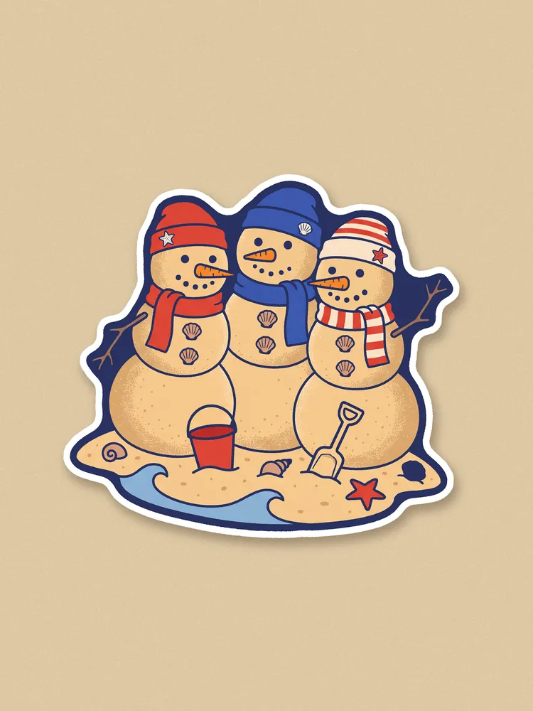 Sticker Muñecos de arena · Sticker