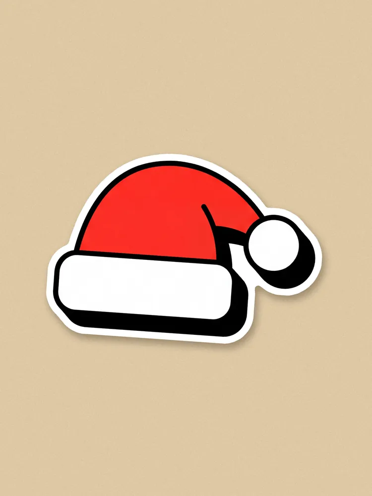 Santa hat sticker · Sticker