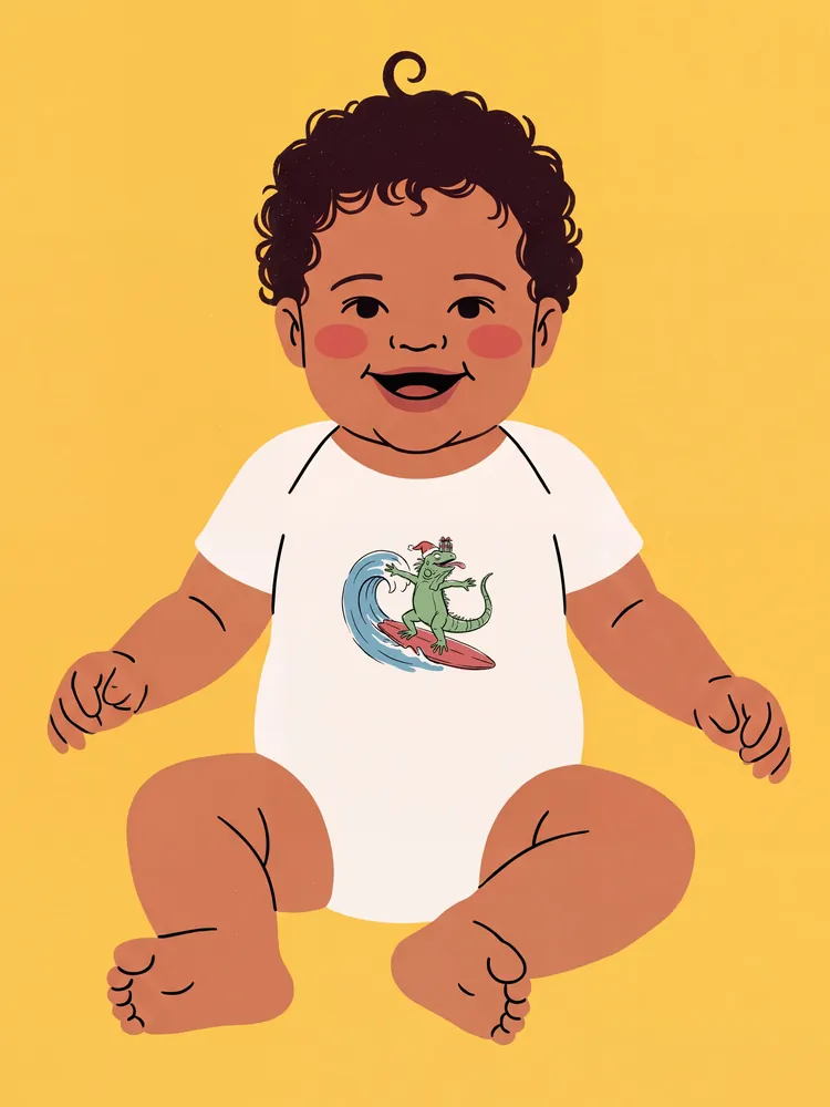 Surfiando hasta Reyes · Baby onesie