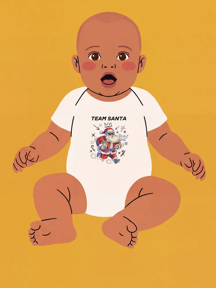 Team Santa · Baby onesie
