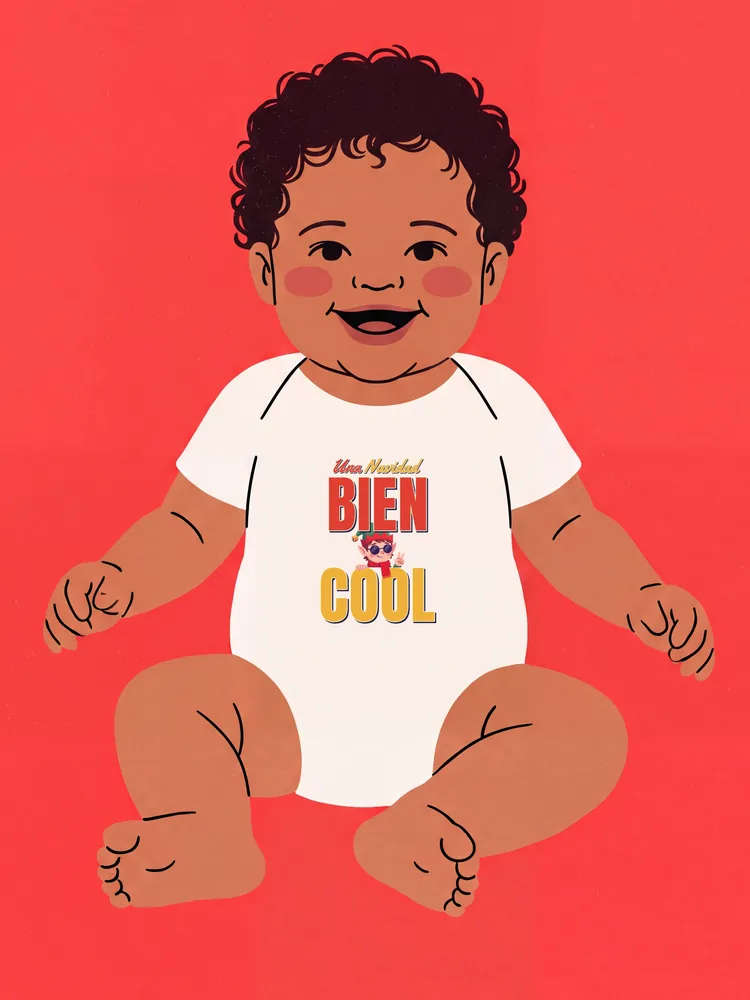 Una Navidad bien cool · elf · Baby onesie