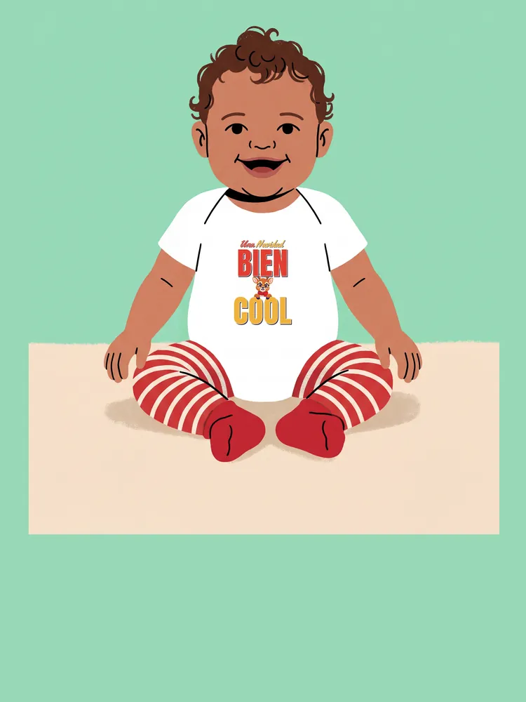 Una Navidad bien cool · Baby onesie