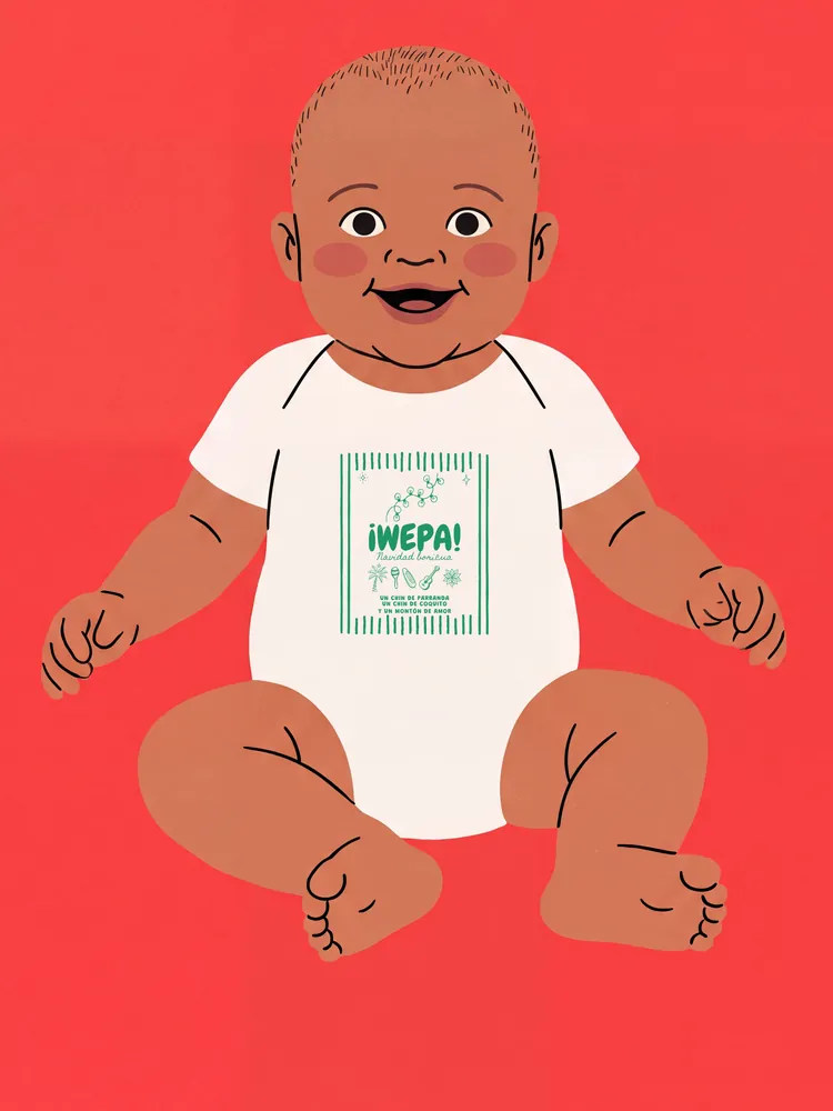 ¡Wepa! · green · Baby onesie